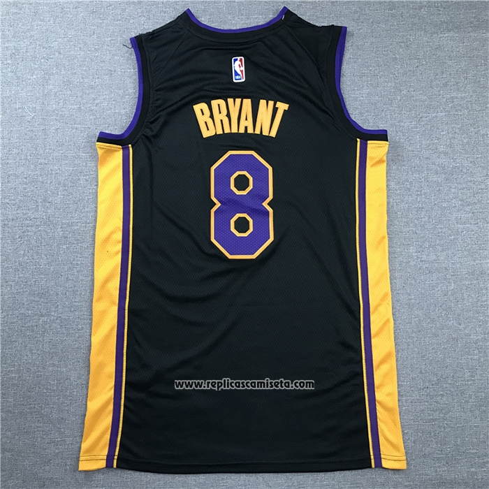 Camiseta Los Angeles Lakers Kobe Bryant #8 Retirement 2018 Negro